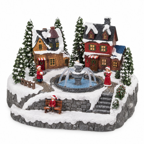 Village lumineux fontaine