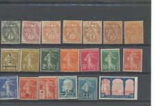 FRANCE Lot timbres entre 1900
