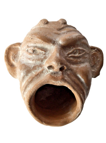 Masque apopaica terre cuite - masque,
