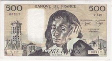 500 francs pascal 1982 - 500,