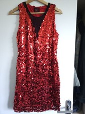 robe Rouge à sequins taille M