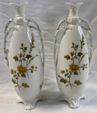 Paire vases porcelaine - porcelaine, de