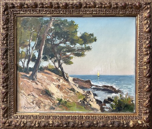 Antique oil canvas - antique, painting
