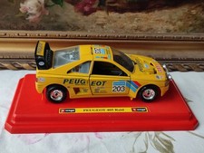 VOITURE MINIATURE PEUGEOT 405 RAID TURBO 16 BURAGO ITALIE ÉCHELLE 1/24