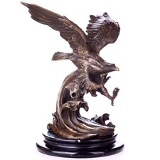 Sculpture Aigle en bronze sur
