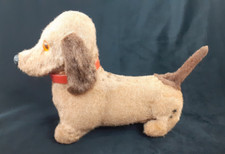jouet Ancien vintage chien teckel automate articulé HS
