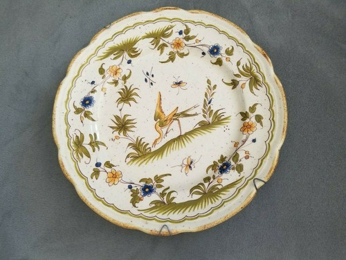 Assiette moustiers decor - assiette,