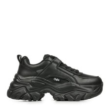 Chaussures Baskets Buffalo femme Bfl Galactica Noir Noire Synthétique Lacets