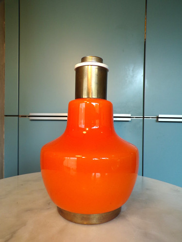 Vintage lampe opaline - lampe,