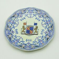 Gien. Assiette en faïence