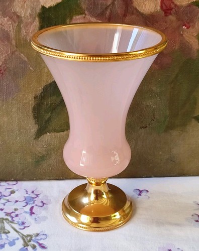 Ancien verre calice - calice, opaline