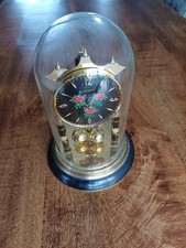 PENDULE 400 JOURS HORLOGE  SOUS CLOCHE XXe GERMANY