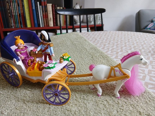 Château playmobil calèche - château,