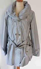 manteau trench-coat demi-saison gris bleu neuf :: armand thiery :: taille 40
