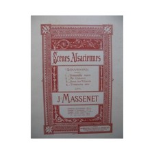 MASSENET Jules Scènes Alsaciennes Piano 4 mains 1892