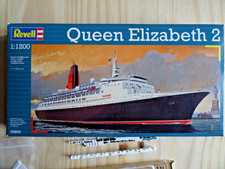 REVELL 1:1200 ref 05806 QUEEN ELIZABETH 2 MAQUETTE BATEAU NAVIRE A FINALISER