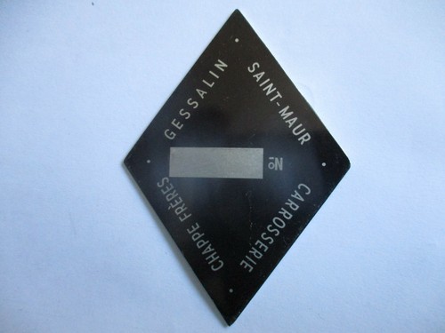 Plaque bouclier s67 - plaque,