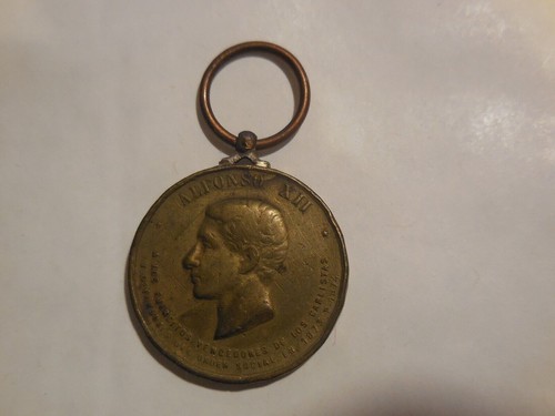 Médaille espagne alfonso - espagne, xii
