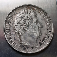 SUPERBE 5 FRANCS ARGENT LOUIS PHILIPPE 1833 M