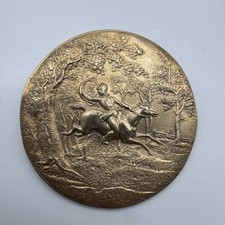 Rare Gros Bouton De Chasse à