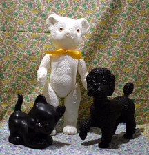 3 animaux plastique - années
