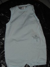 BARBOTEUSE ETE BLEU TRES CLAIR FILLE/GARCON " KITCHOUN " 3 MOIS IDEE CADEAU !