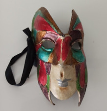 ancien masque vénitien mardi gras pour carnaval peint à la main
