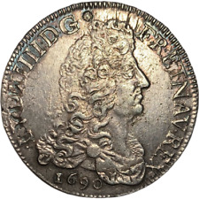 Louis XIV (1643-1715) Ecu aux 8L 1690 Bordeaux Réf.