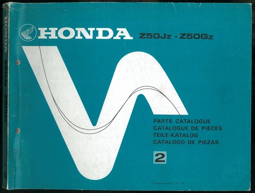 Parts list honda z50 - list,