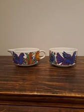 DUO RAVIER ET POT A LAIT ACAPULCO VILLEROY BOCH  VINTAGE 