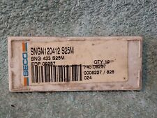 10 pointes carbure Seco SNGN 120412 S25M,10 Pièces,Occasion Dans Boîte D’origine