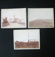 3 PHOTOS ANCIENNES XIXè 1890 PHARE DE BRETAGNE COTES BRETONNES