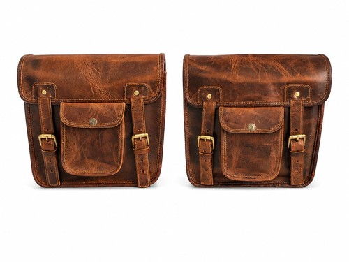 Sac selle moto en - en, cuir