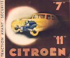 Catalogue brochure Citroën Traction 7cv / 11cv 1935 France