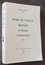 Noms de famille bretons d'origine toponymique F. Gourvil 1970