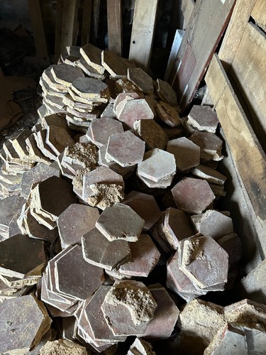 Tomettes anciennes hexagonale - tomettes,