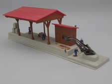 Quai avec grue et personnages - HOrnby acHO Meccano-Triang