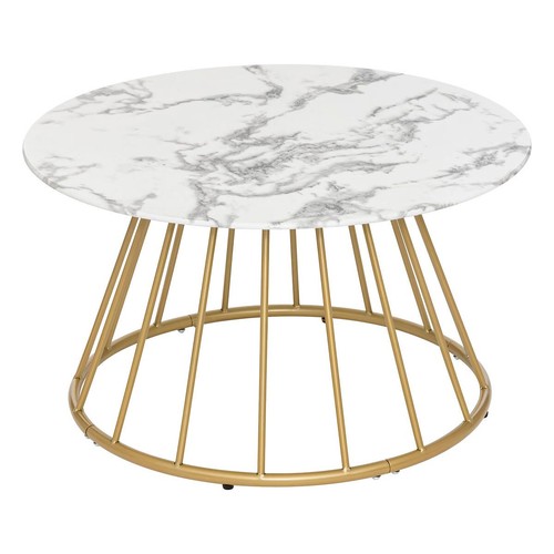 Table basse effet - effet, marbre