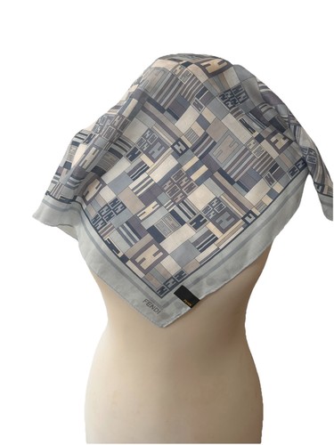 Foulard fendi coton monogramme - fendi,