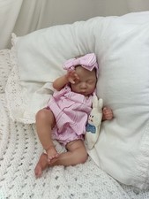 Adorable Mini Bébé Reborn LUNA, Poupée Lourde Et Lestée, Faite Main ❤️