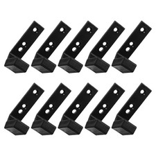  Lot de 10 crochets en J pour rack de musculation - Support mural pour squats -