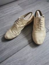 Repetto dérbies jaunes cuir vernis vintage 