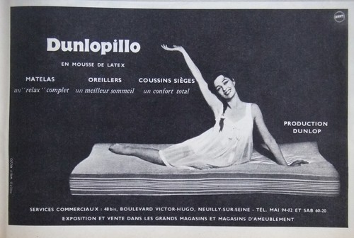 Publicité 1959 dunlopillo - 1959,