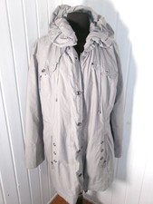 Manteau demi-saison leger boutons zip imperméable gris Armand Thiery t.5 44/46