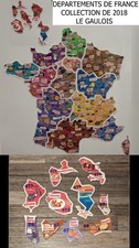 🐔10 Magnets Le Gaulois Carte de France **2018** Lot no 11/13 🐔