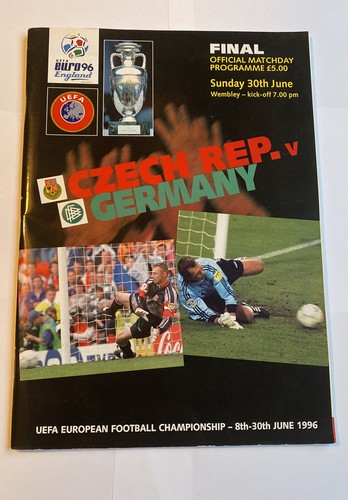 Euro96 final programme wembley - final,