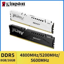 Kingston Fury Beast DDR5 Memory 16 8GB 4800 5200 5600MHz Desktop for AMD Intel C