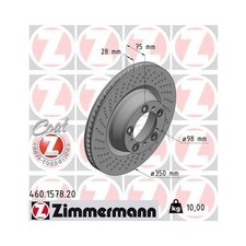 1x Disque de frein ZIMMERMANN 460.1578.20 convient pour PORSCHE