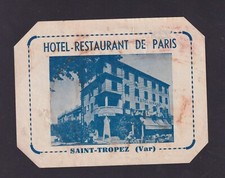 Ancienne  étiquette bagage France BN1734160 Hotel de Paris Saint Tropez