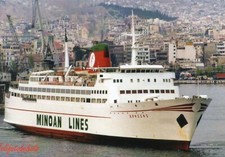 Minoan Lines ferry KNOSSOS in Piraeus 1990 ex SVEA / HISPANIA / SAGA